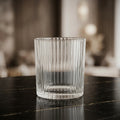 Set x6 vasos Whisky Rayado Translúcido