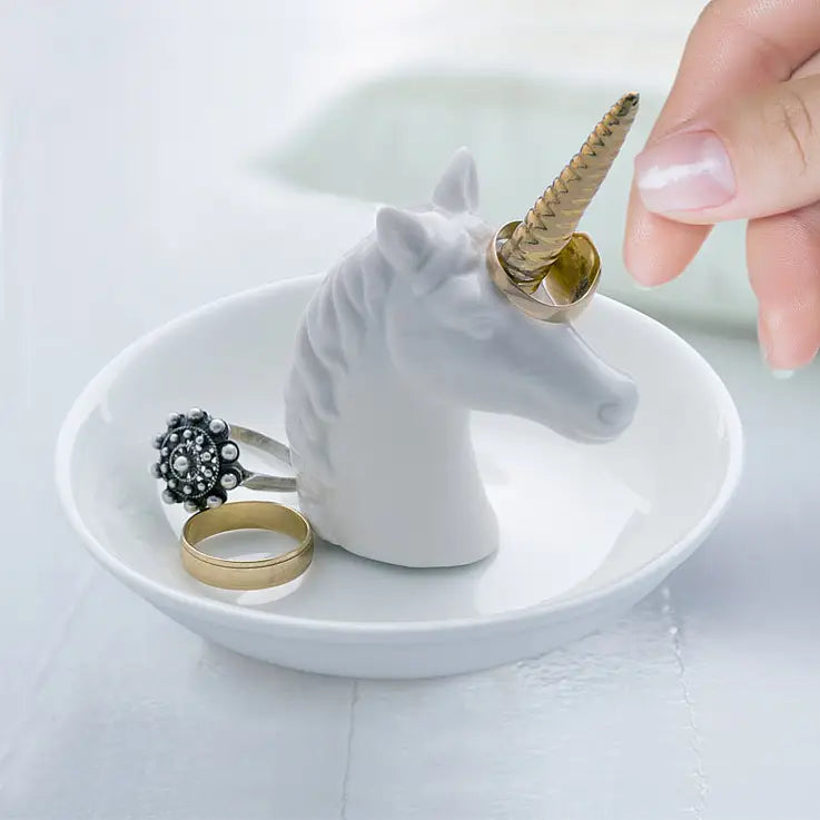 Porta anillos y alhajero unicornio