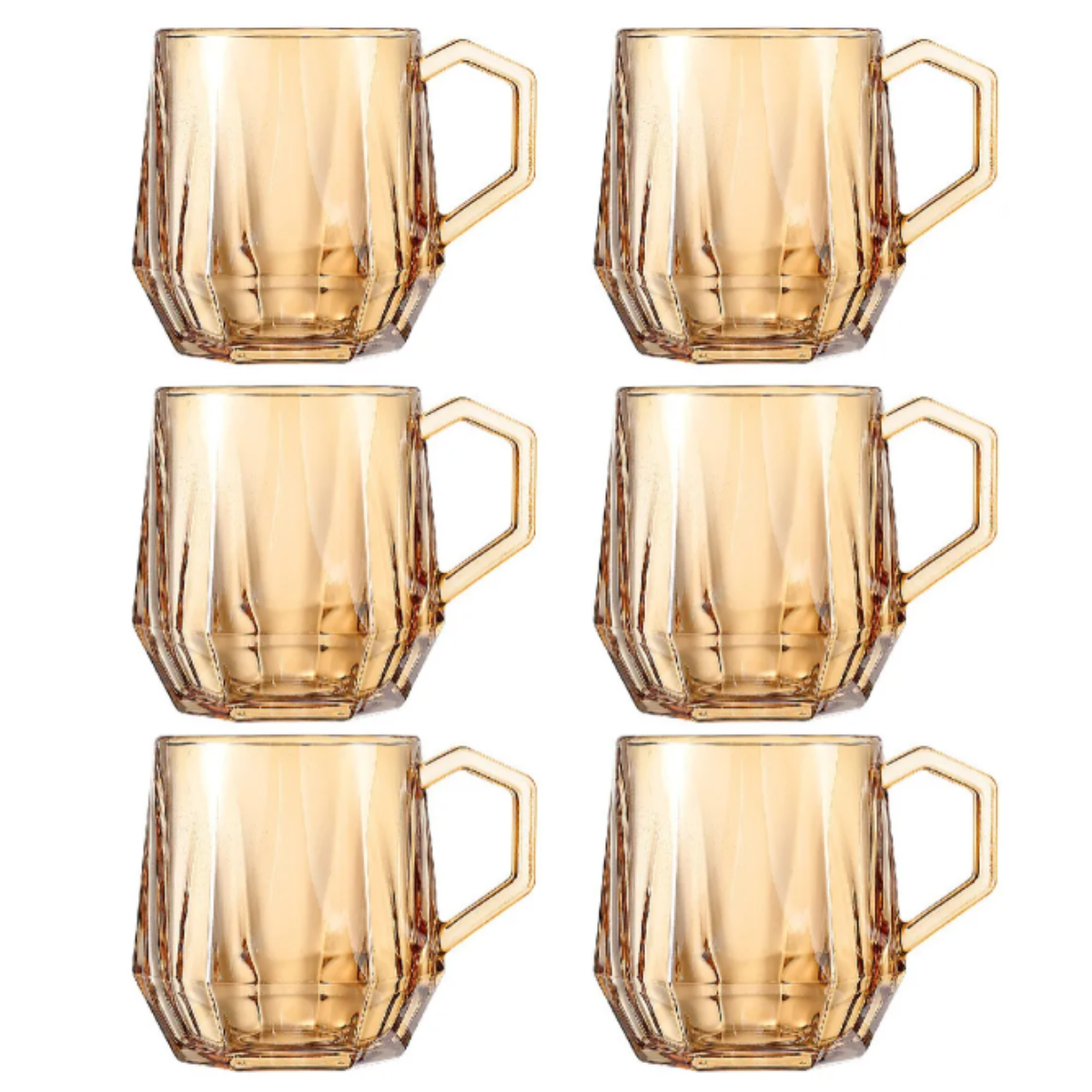 Set tazas de cafe diamond gold