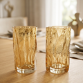 Set x6 vasos altos glacier gold