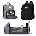 Mochila maternal con cuna desplegable