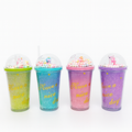 Vaso acrilico unicornio