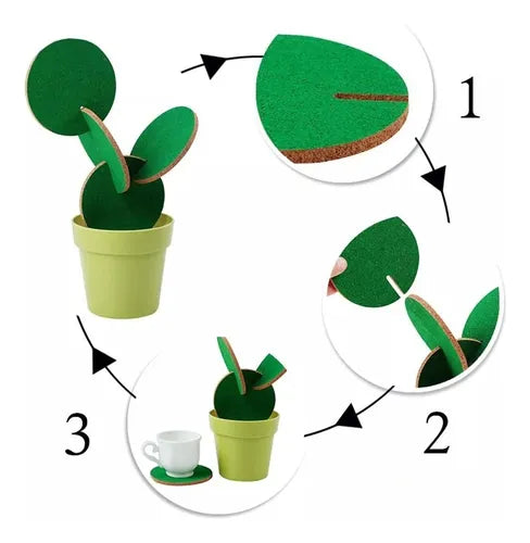 Posa vasos cactus