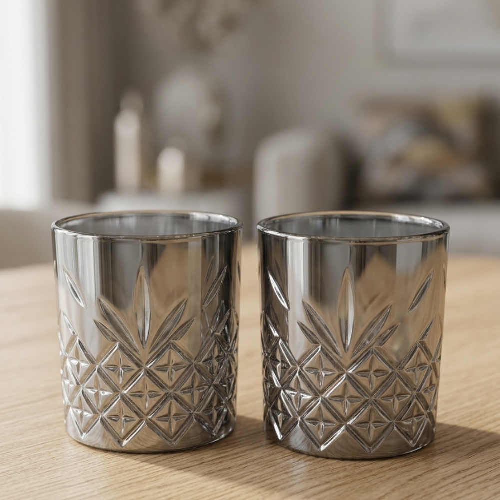 Set x6 vasos Whisky Grey