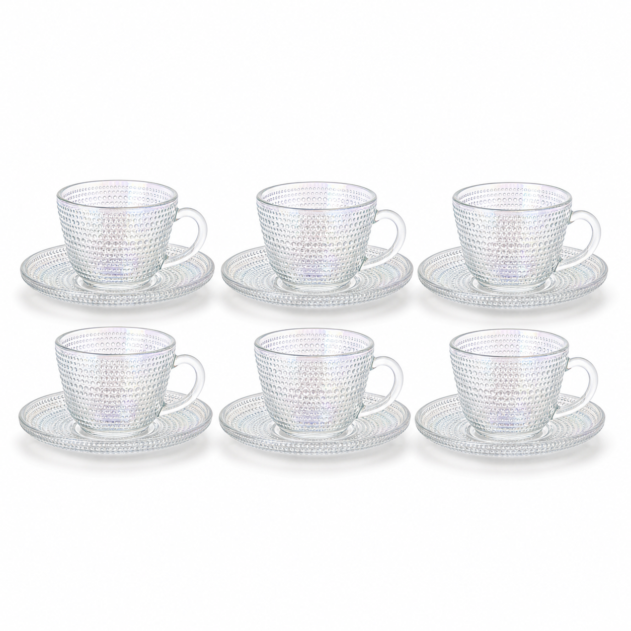 RM26-108 - Set tazas cafe point tornasolado fondo blanco
