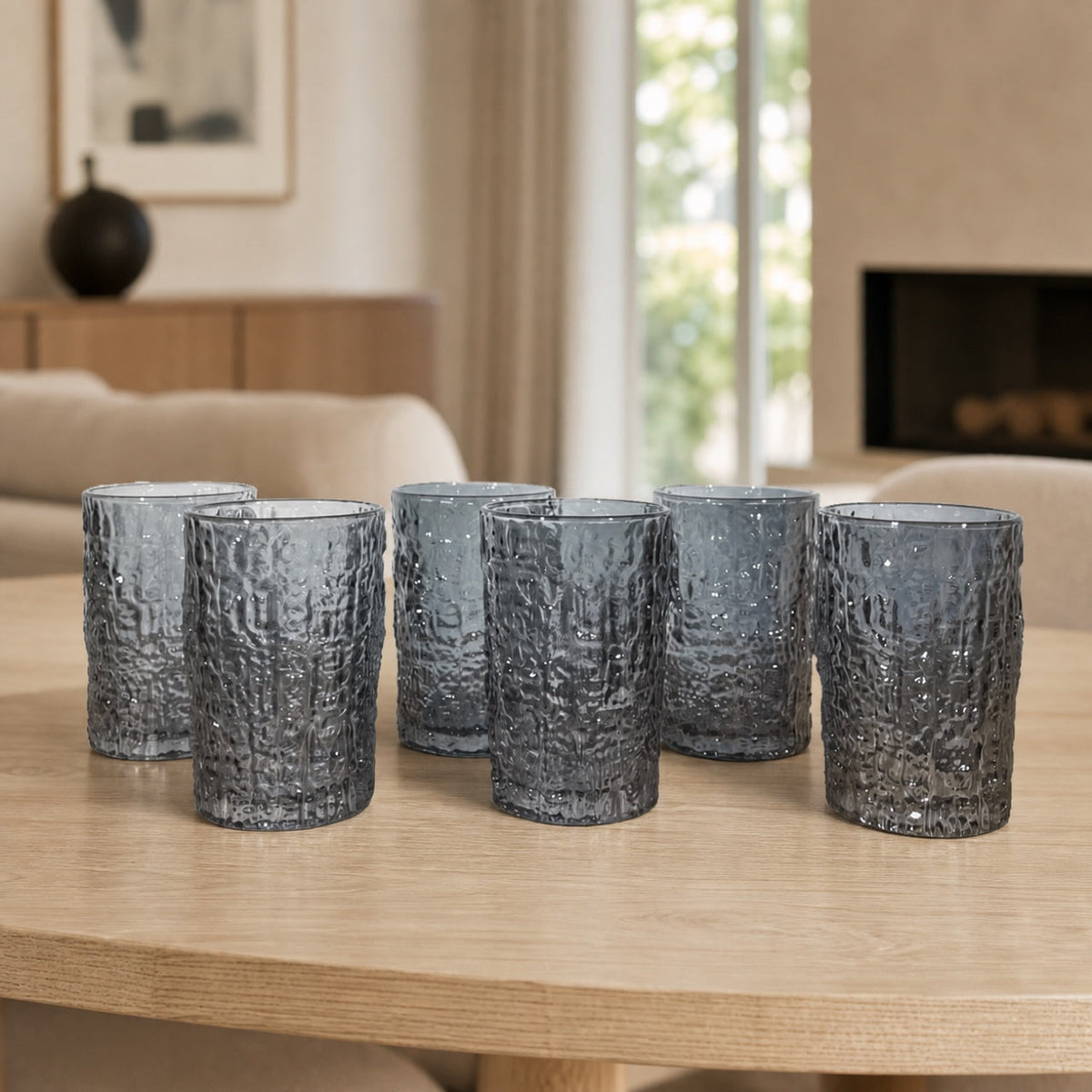 Set x6 Vasos chicos de agua Alaska Grey