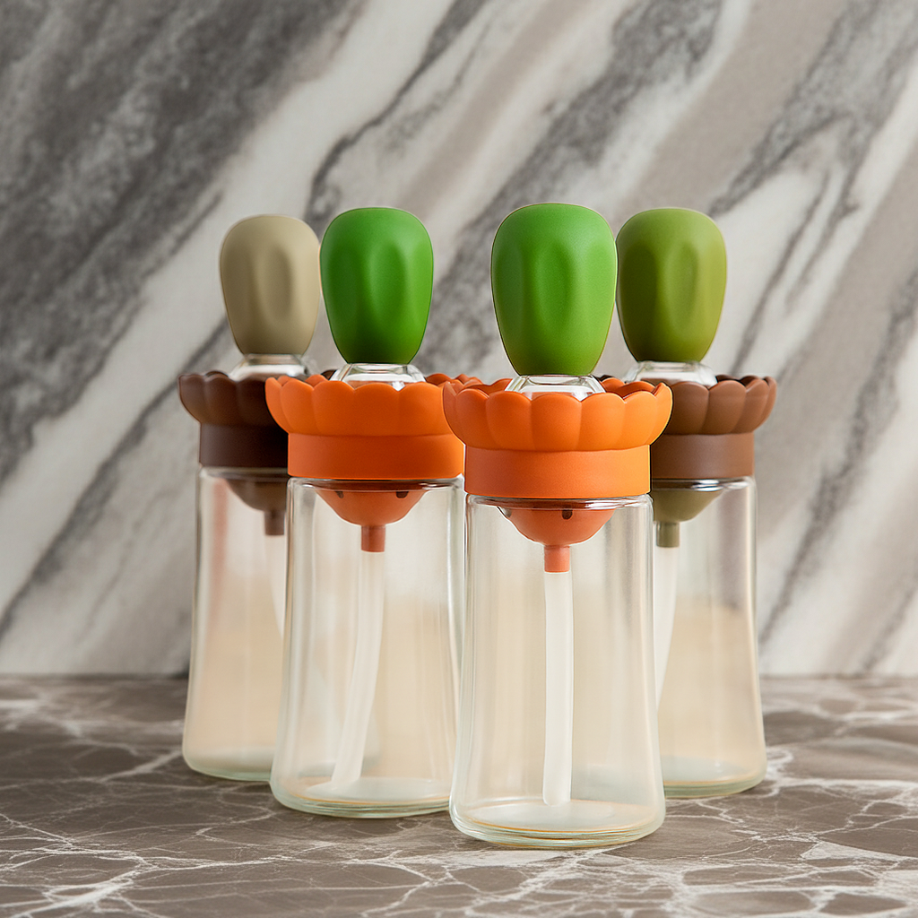 Aceitero con pincel de silicona