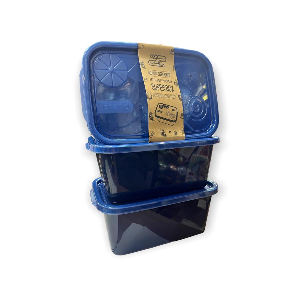 Set x 3 Contendores blue