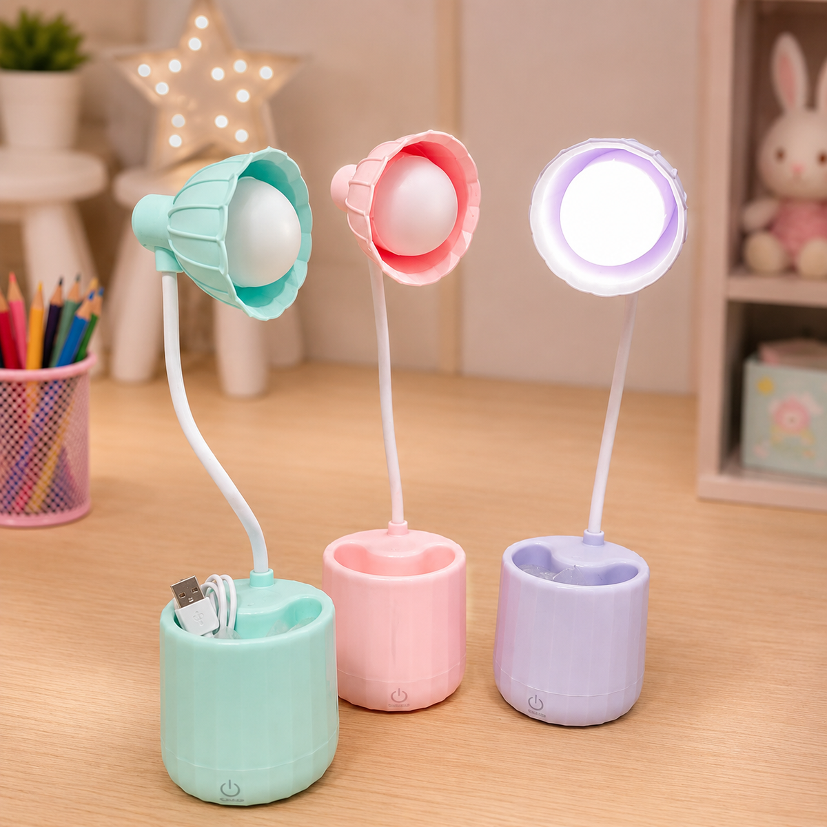 Lámpara de mesa Margarita RM20-11 en colores surtidos