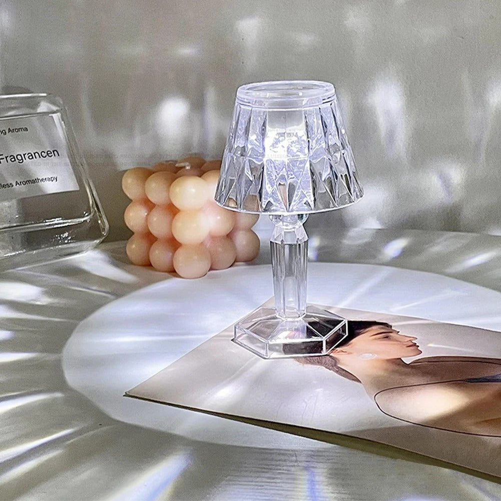 Velador led cristal