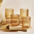 Vaso corto line gold