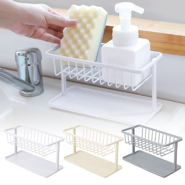 Organizador de cocina plástico con bandeja