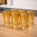 Set x 6 vasos Altos White Corner Gold