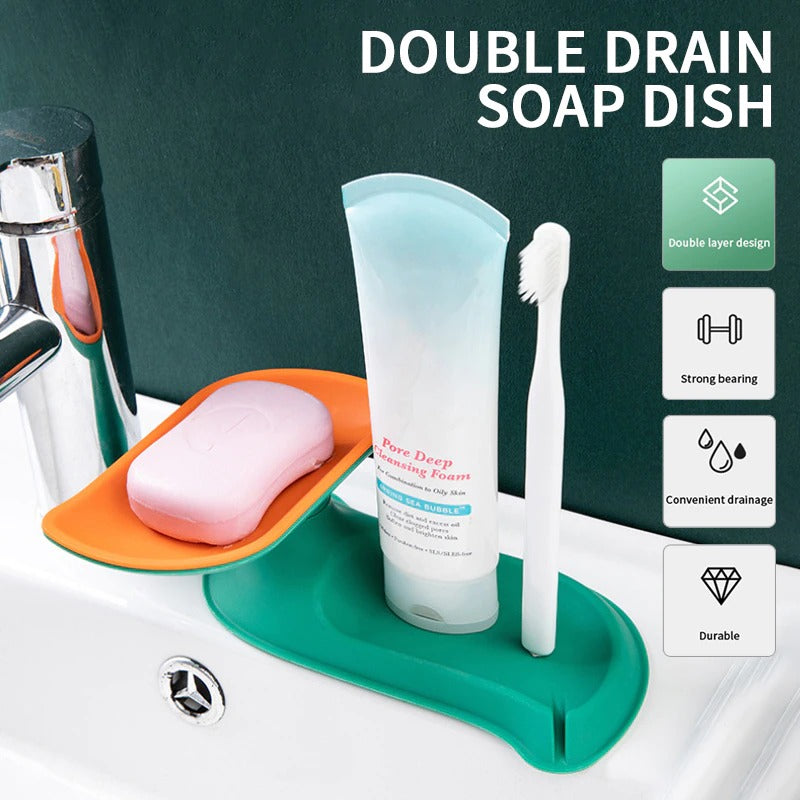 Jabonera y organizador de baño
